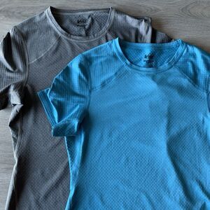 REI CO OP Shirt Womens M Active Short Sleeve Lightweight Breathable LOT OF 2